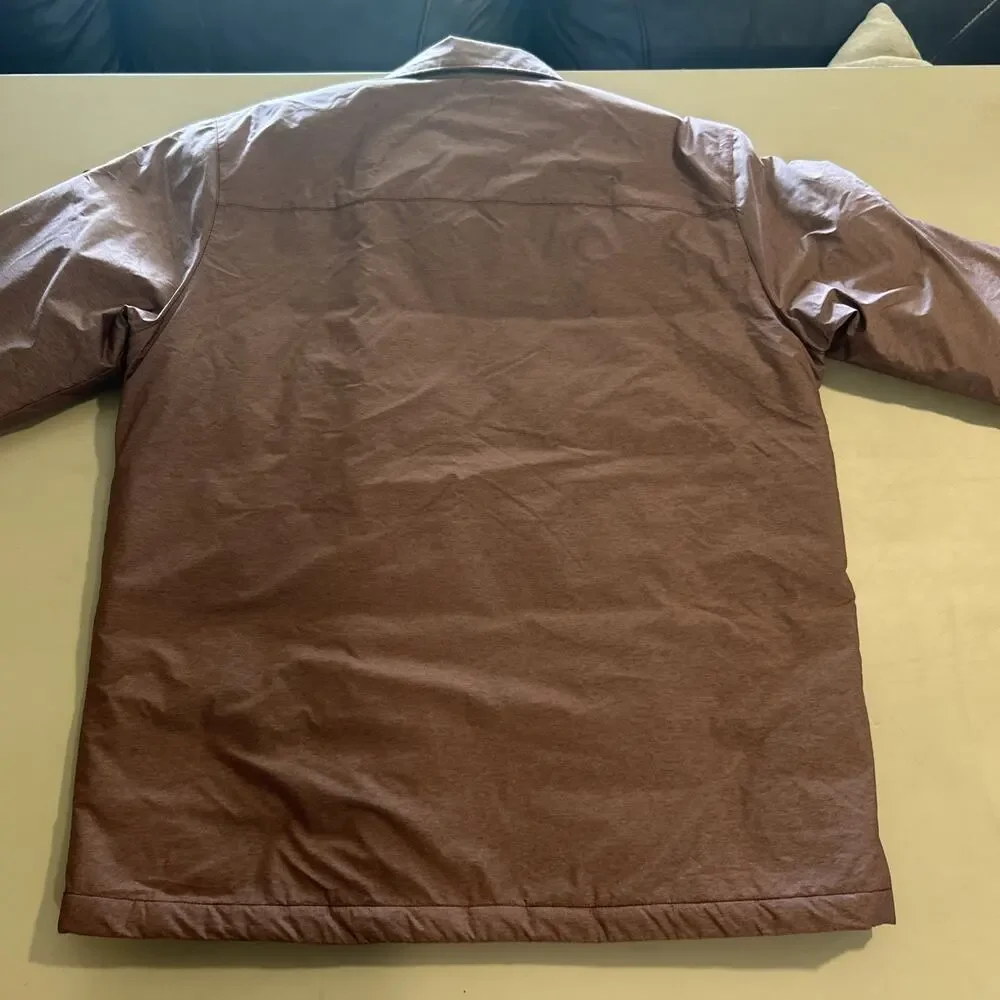 The North Face Jacket Lefferts Mens Large Snap Button Mauve Shacket Hiking